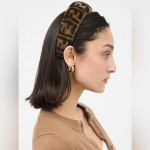 Fendi Zucca Fur Headband.